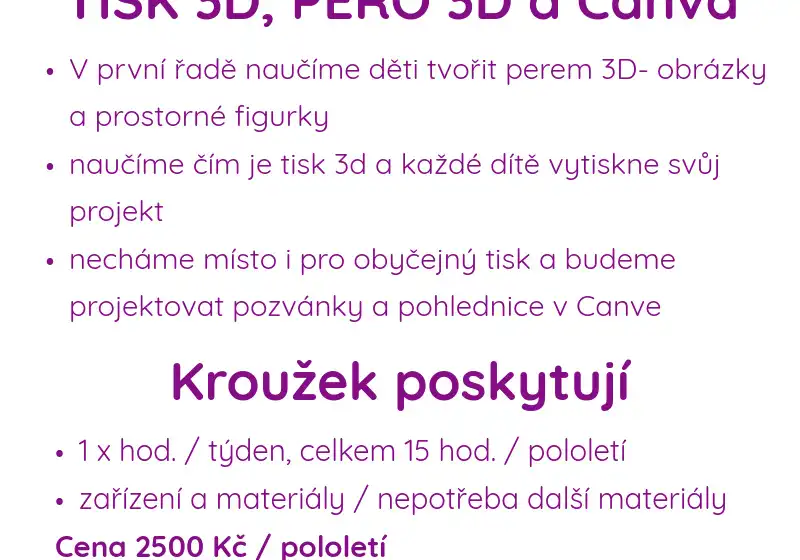 Nabídka kroužků 2026/2027