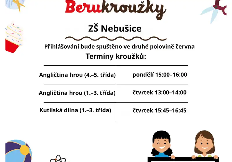 Nabídka kroužků 2026/2027