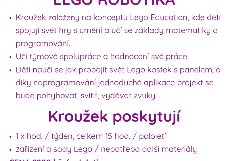 Nabídka kroužků 2026/2027