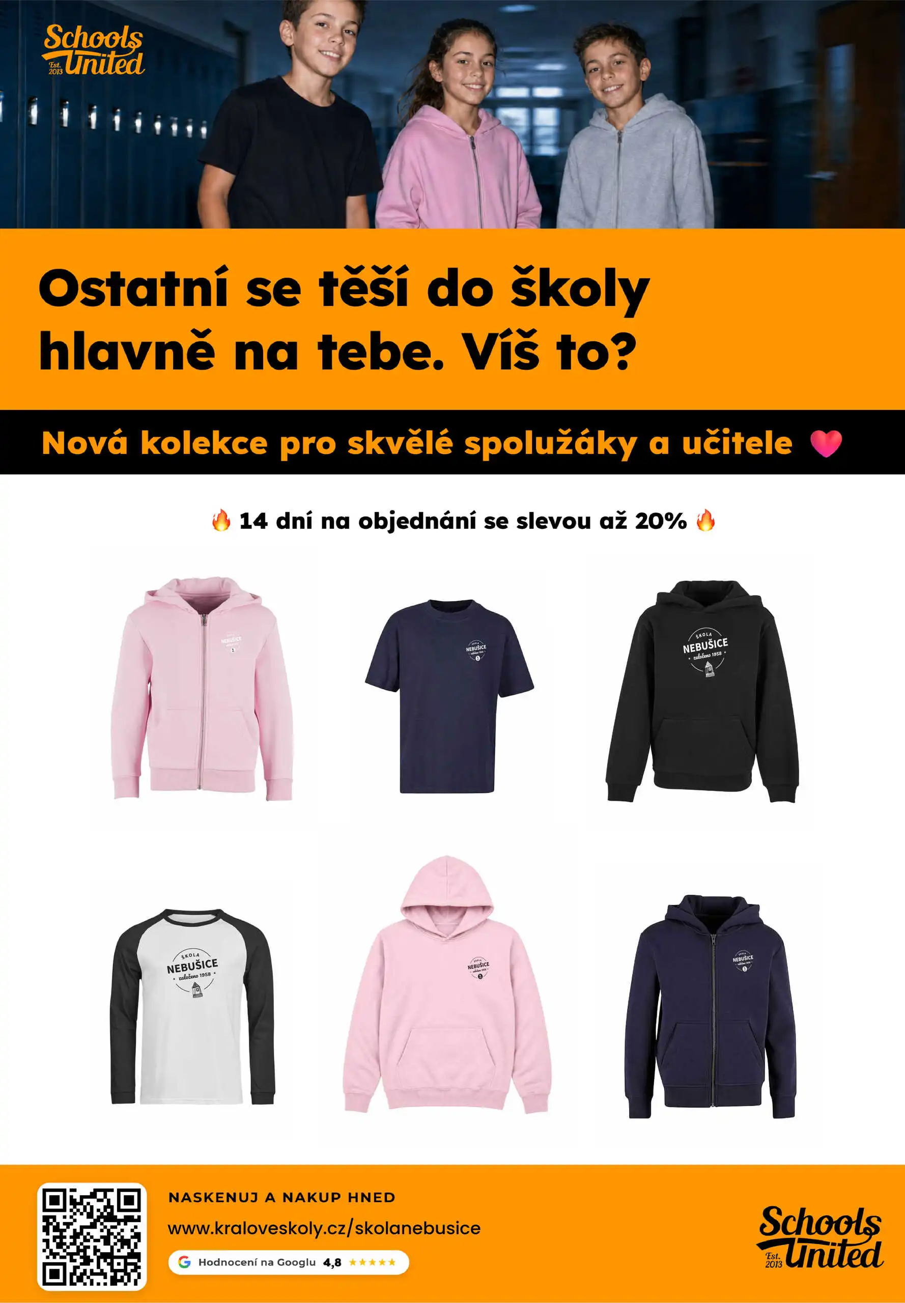 E-shop se školním oblečením otevřen